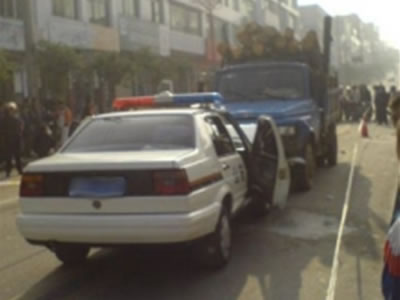 撞警车仪陇一男子暴力抗法获刑