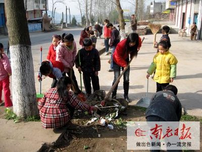 留守儿童当环保“卫士”