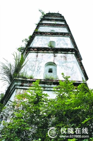 仪陇县文塔见证百年沧桑