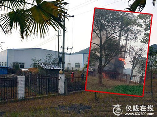 仪陇河西工业园区一变压器着火 无人员伤亡