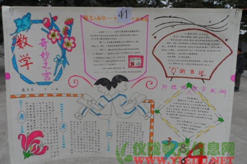 手抄报展数学风采